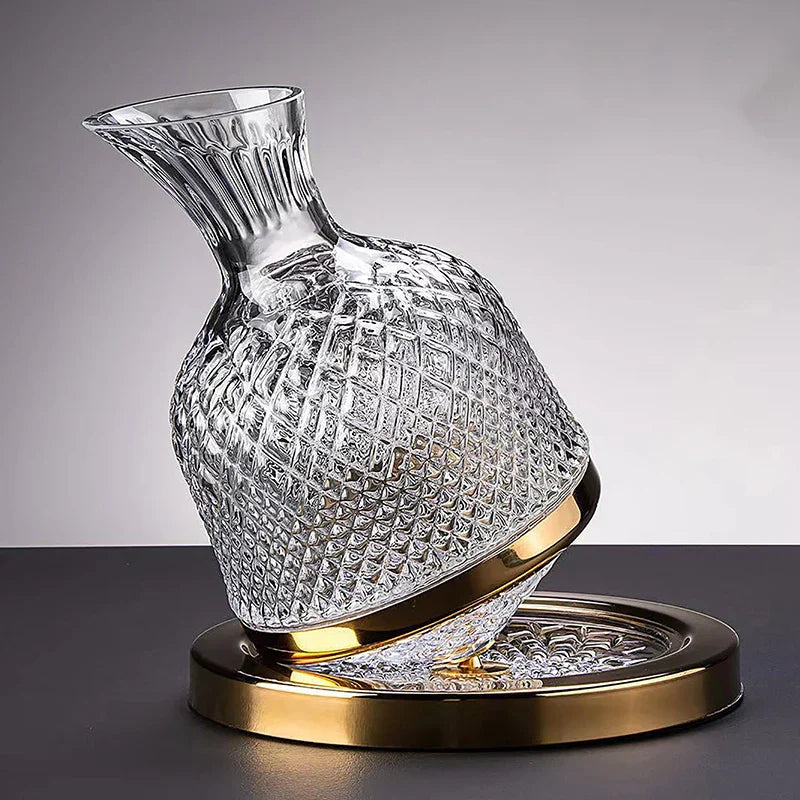 Decanter rotativo 360° de vidro