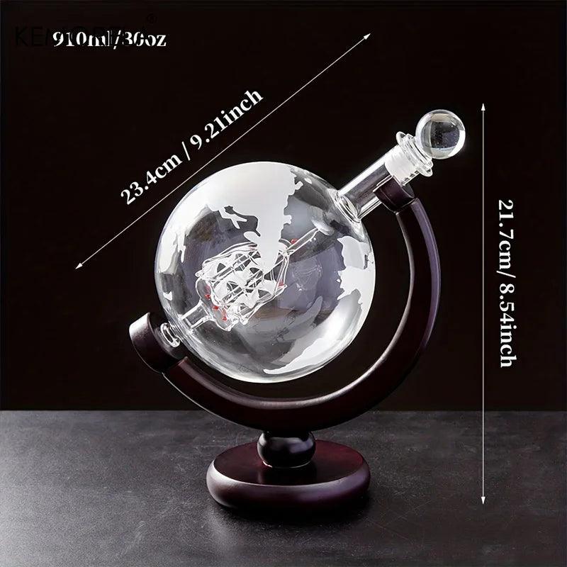 Decanter de Vinho em Forma de Globo Terrestre 600ml