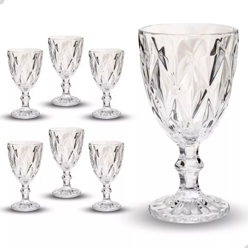 Conjunto 6 taças de vinho - Diamond