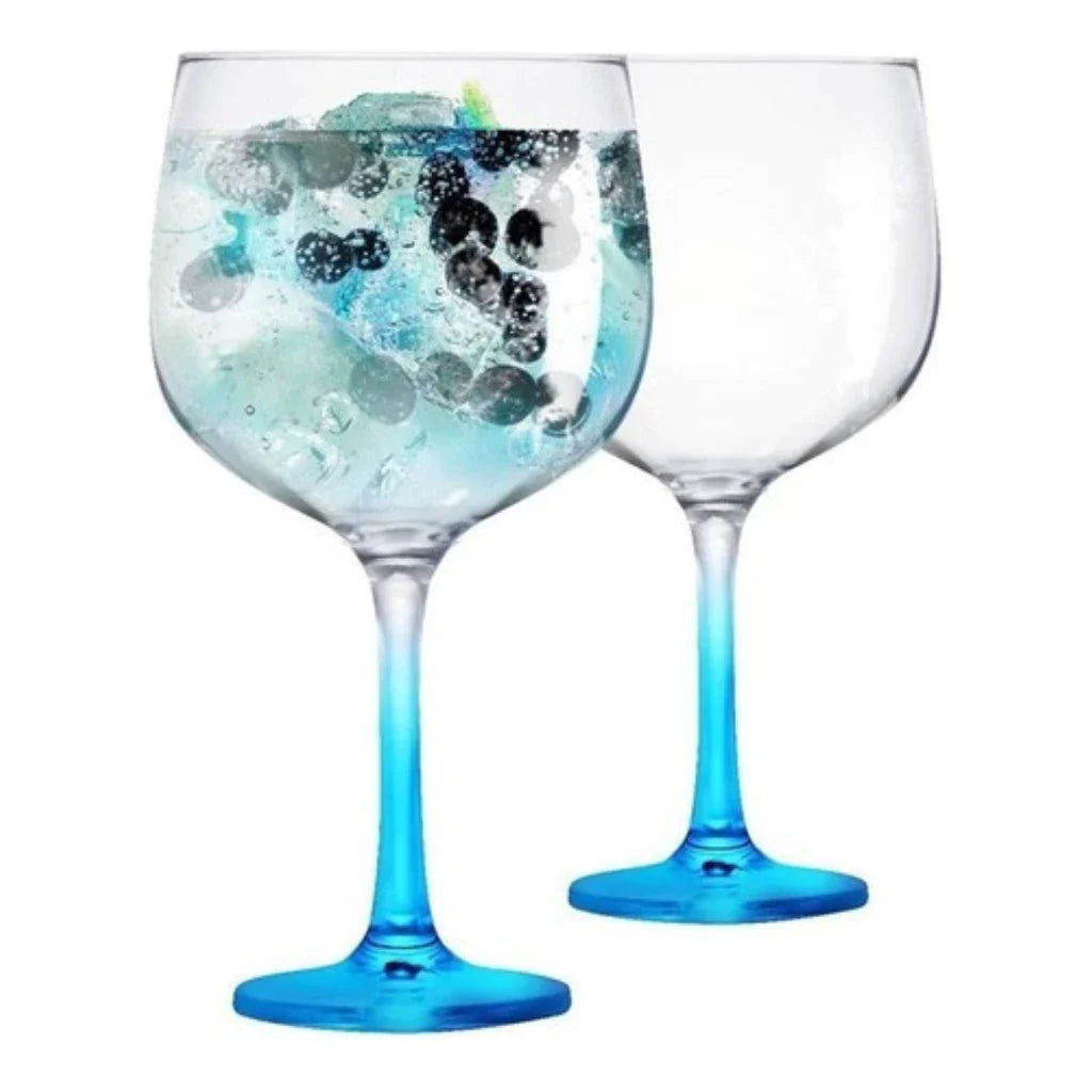 Kit 2 Taças Gin Tonica Drinks Festa Vidro Colors 650ml