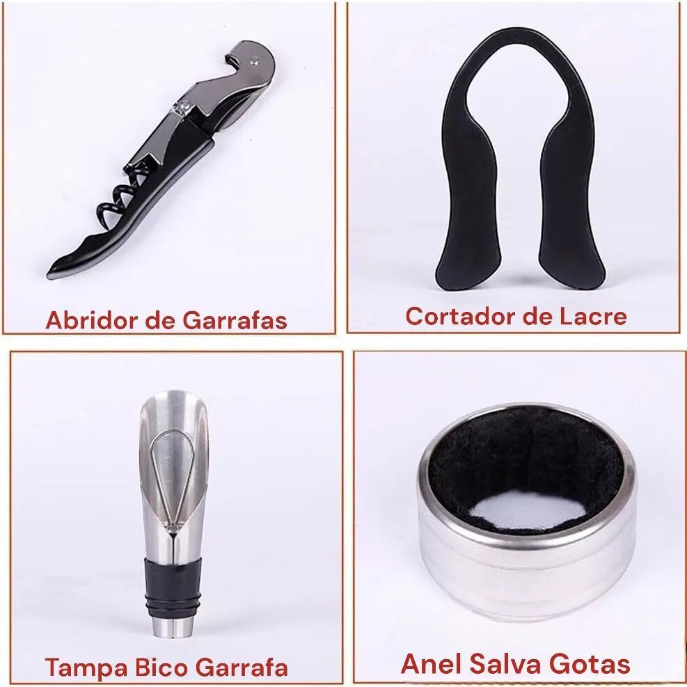 Maleta porta vinho de couro