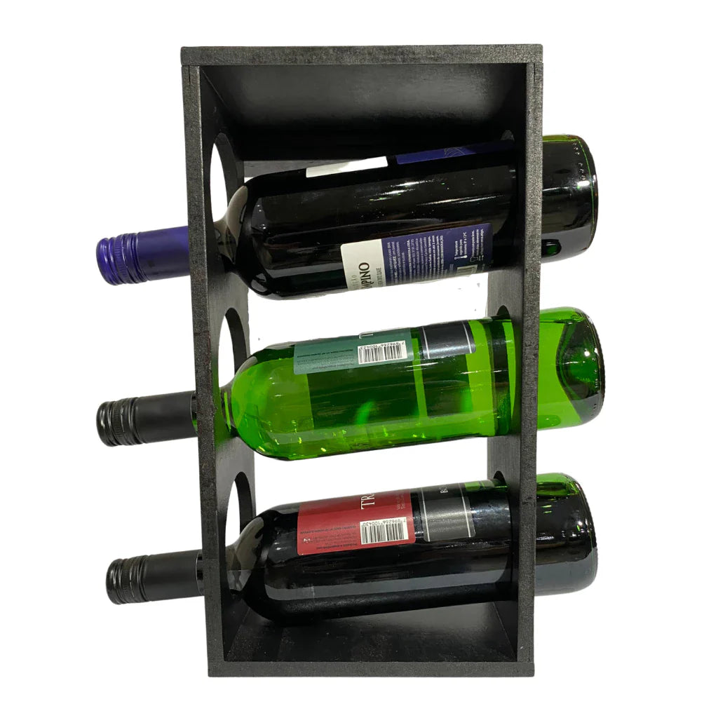 Mini Adega Rustica de Vinhos e Taças Gourmet