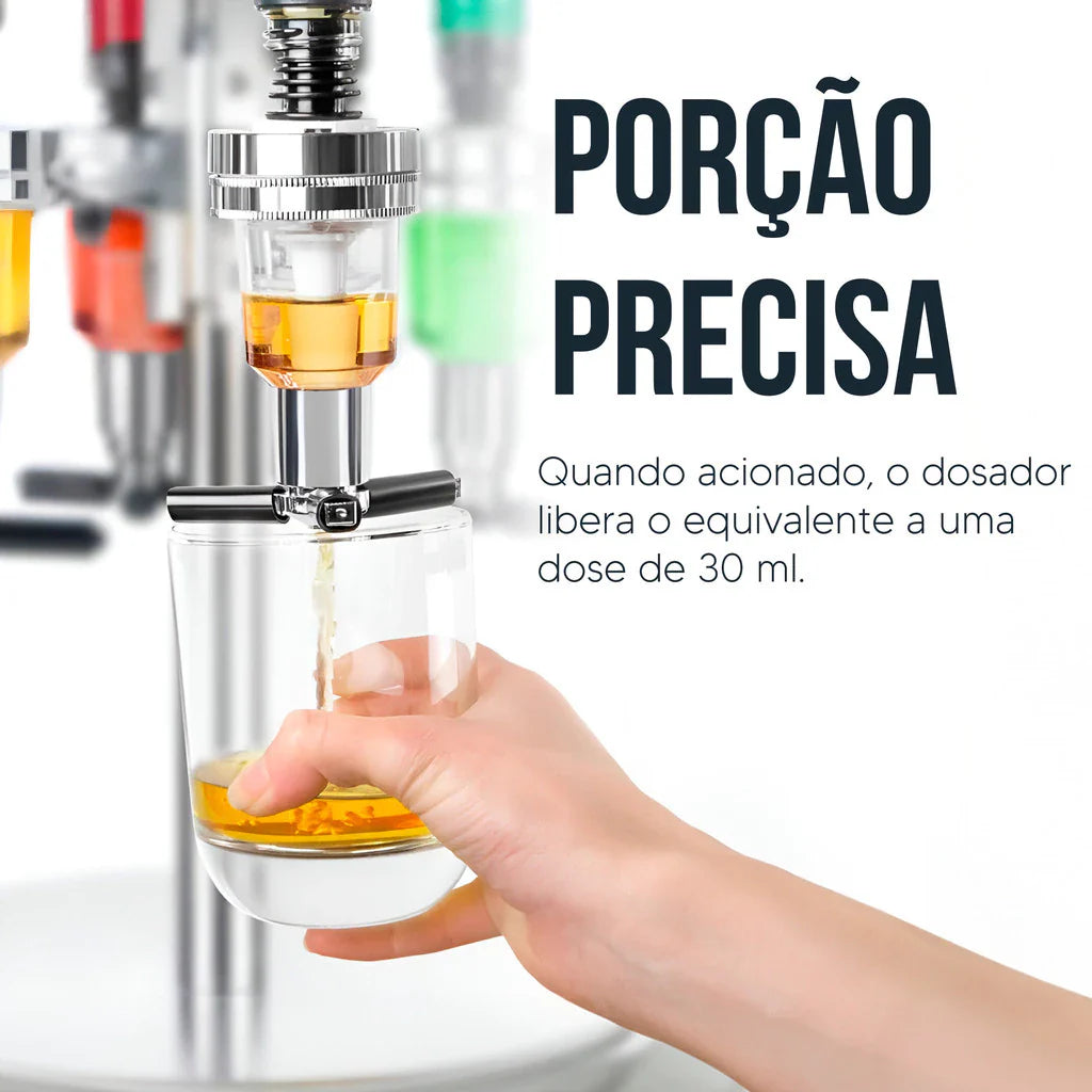 Porta Bebidas Dispenser Dosador Giratório 4