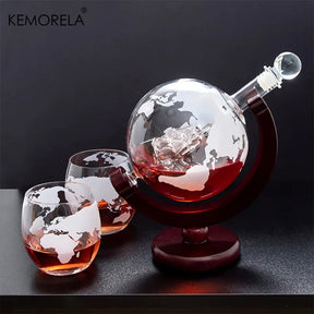 Decanter de Vinho em Forma de Globo Terrestre 600ml