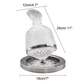Decanter rotativo 360° de vidro