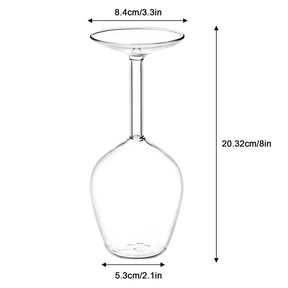 Taça de vinho invertida
