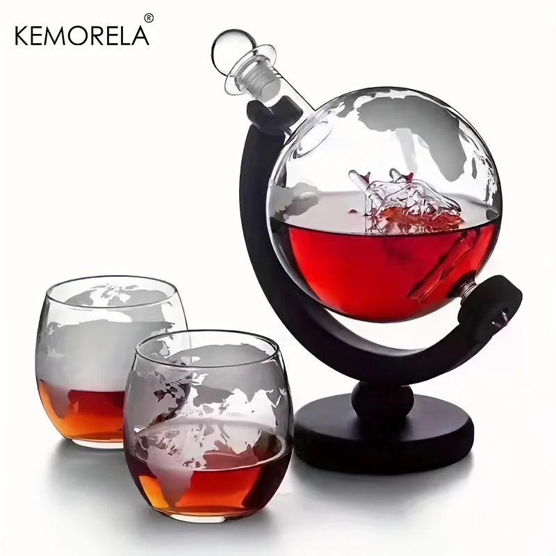 Decanter de Vinho em Forma de Globo Terrestre 600ml