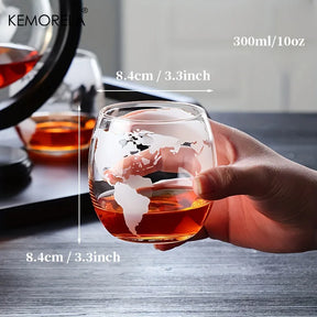 Decanter de Vinho em Forma de Globo Terrestre 600ml