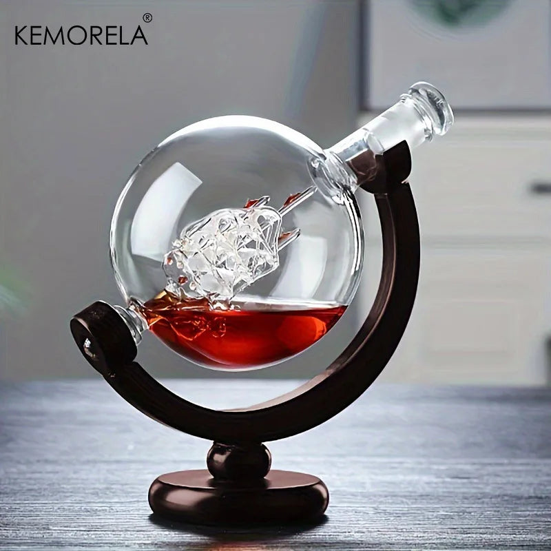 Decanter de Vinho em Forma de Globo Terrestre 600ml