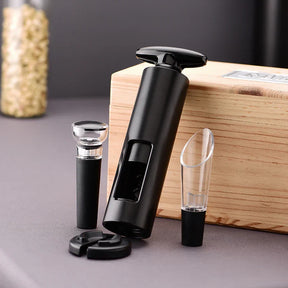 Kit abridor de vinho + mini dosador