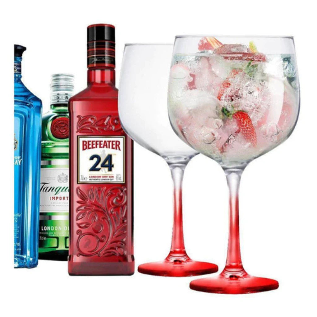 Kit 2 Taças Gin Tonica Drinks Festa Vidro Colors 650ml