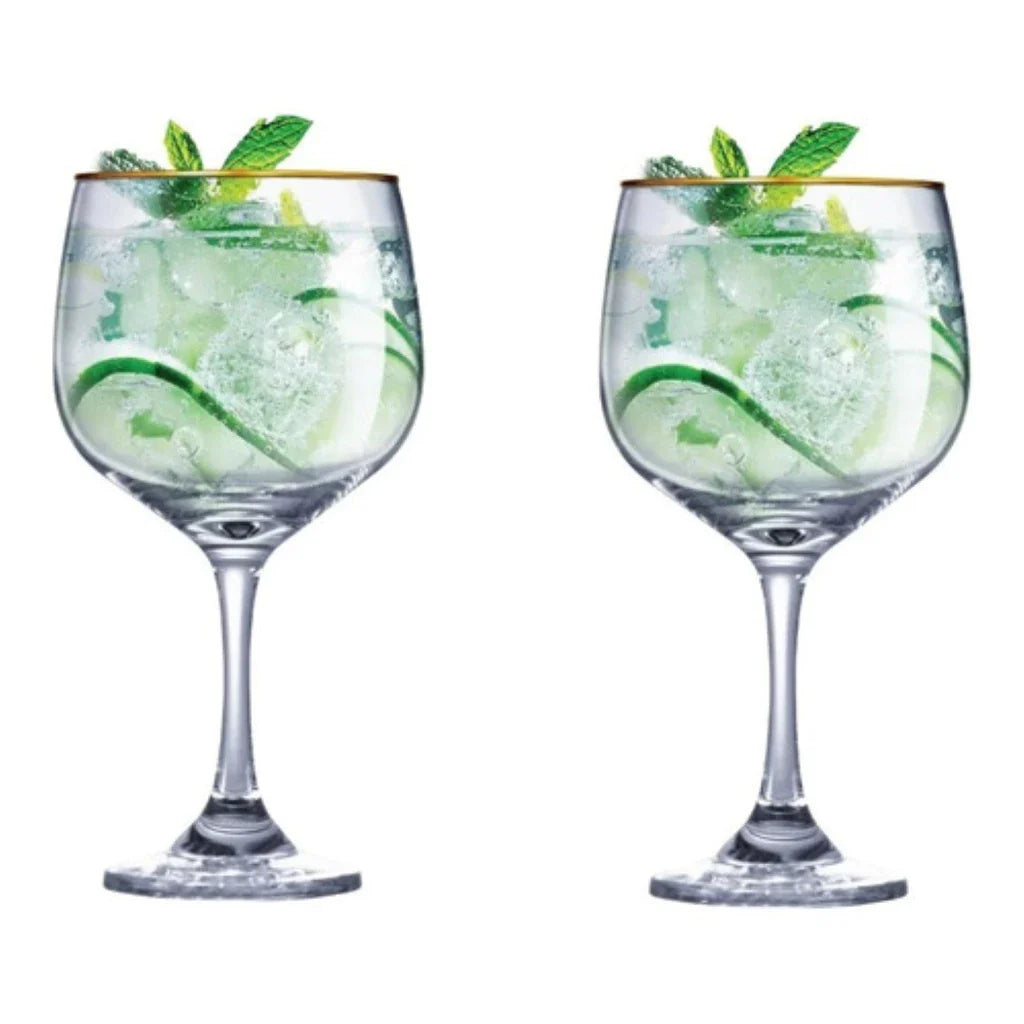 Kit 2 Taças Gin Tonica Drinks Festa Vidro Colors 650ml