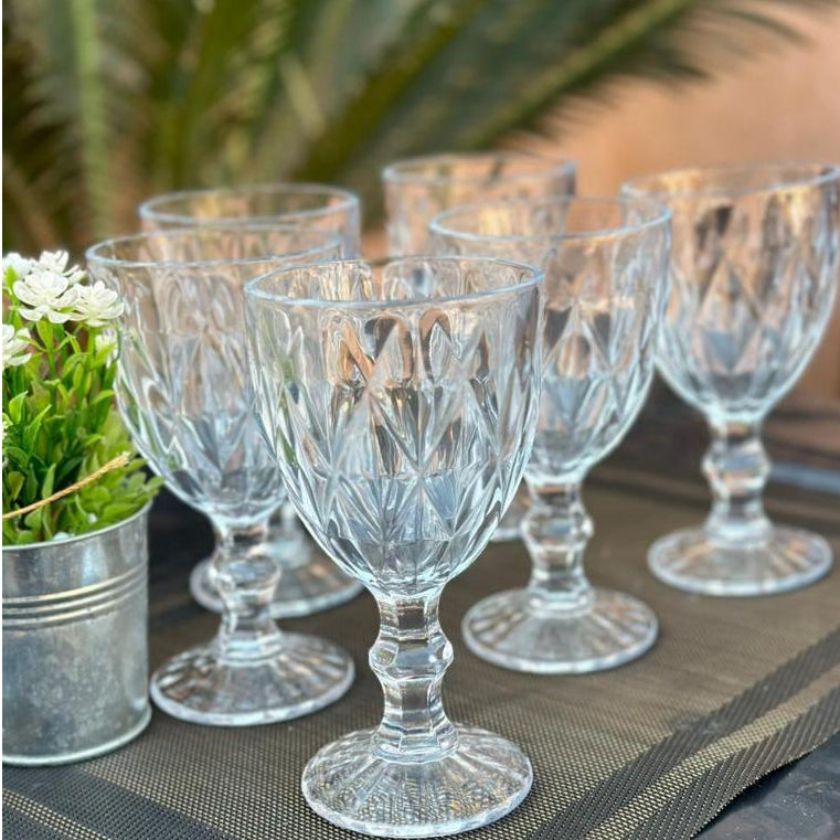 Conjunto 6 taças de vinho - Diamond