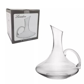 Decanter de vinho com alça em vidro