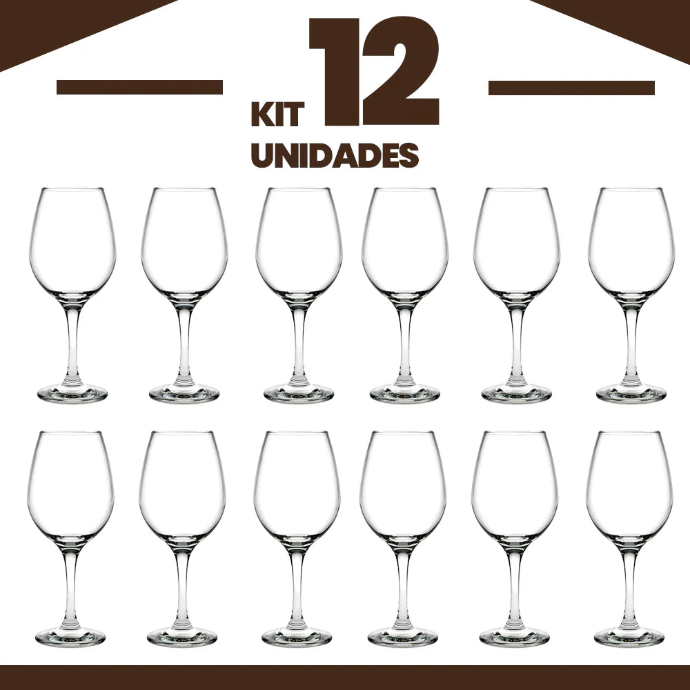 Jogo de 12 taças de vinho - 460ml