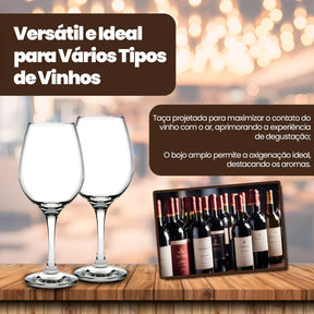 Jogo de 12 taças de vinho - 460ml