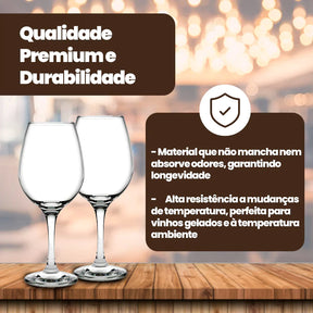 Jogo de 12 taças de vinho - 460ml