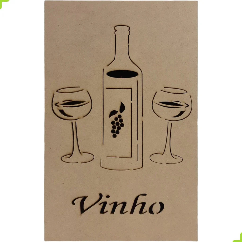 Caixa de vinho para presente e decoração em MDF