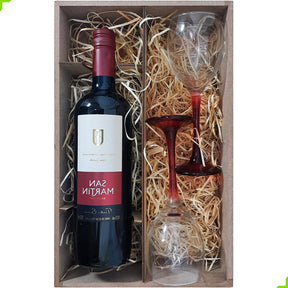 Caixa de vinho para presente e decoração em MDF