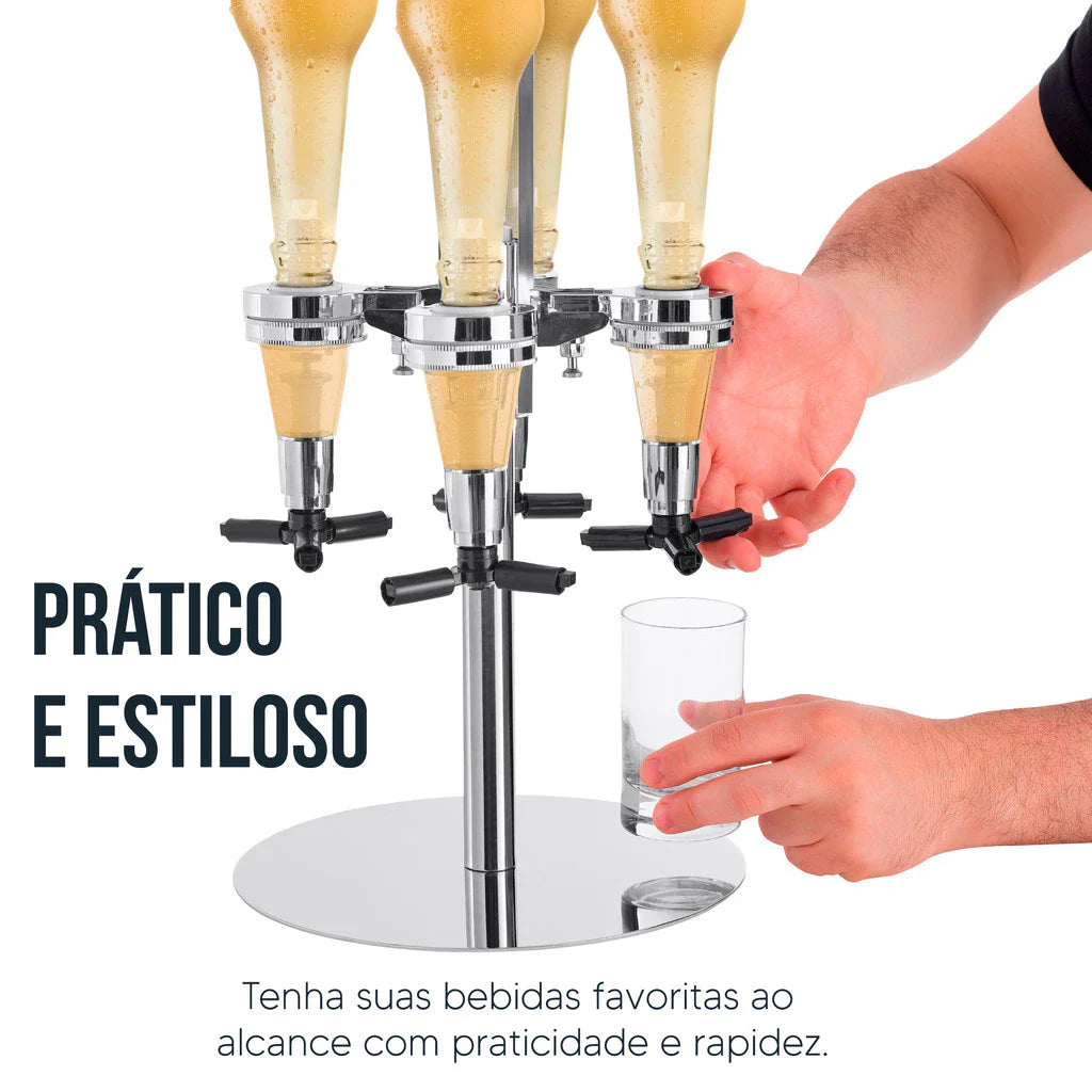 Porta Bebidas Dispenser Dosador Giratório 4